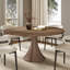 Ensemble de table de salle à manger à piédestal rond en bois massif avec chaises en bois massif rembourrées-1949829441-1949829471
