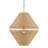 20" 1-Light Pendant with Handwoven Natural Cord