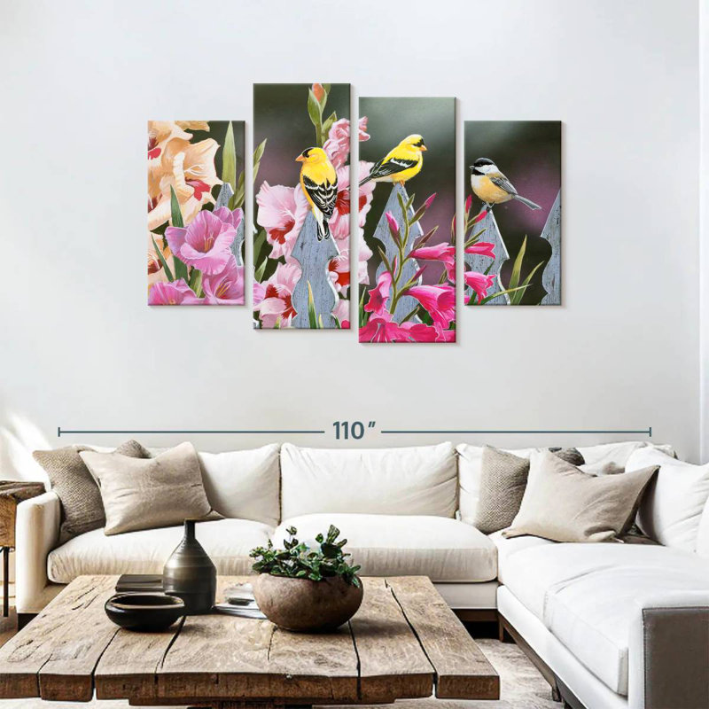 Brampt Feathered Friends And Gladiolus