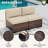 2-Person Armless Outdoor Seating Group With Cushions-1478708830