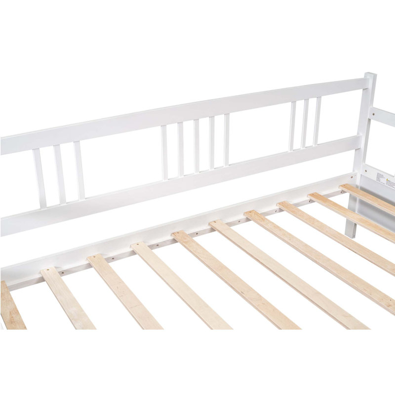 Daybed with 2 Drawer, White, Full/Double