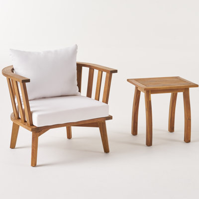 Chaise de patio avec coussins Rehobeth