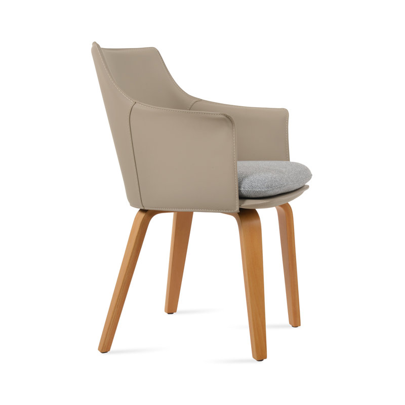Briancon Plywood Chair, Bone, Natural