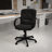 Mid-Back LeatherSoft Swivel Task Office Chair with Arms - Home Office