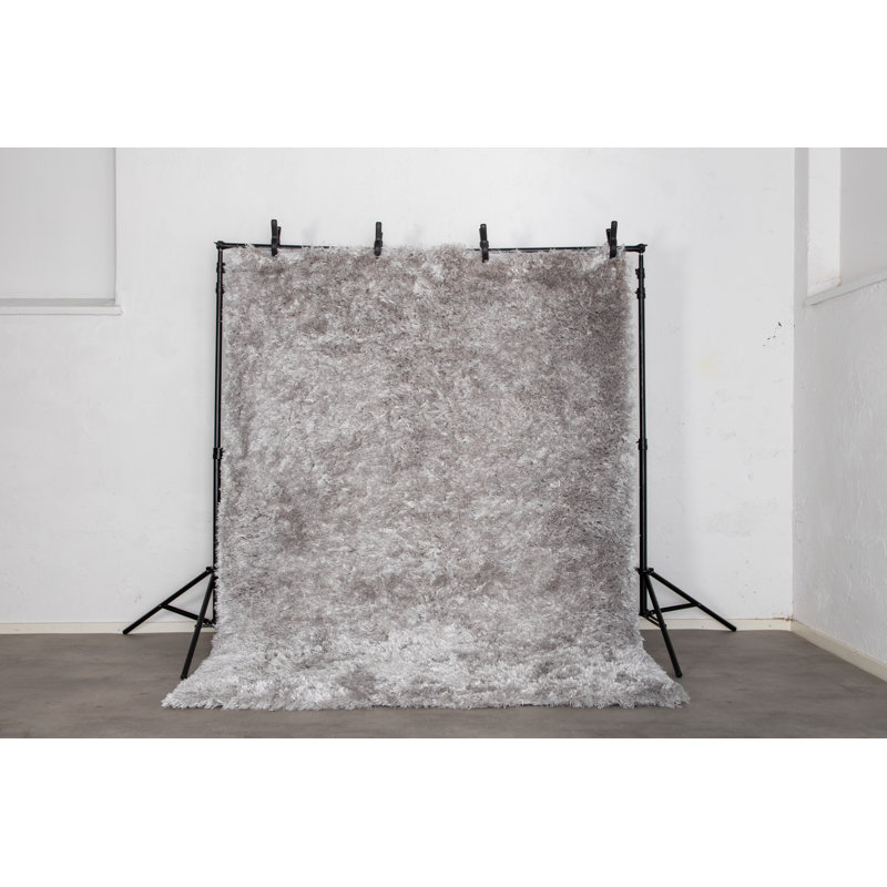 Analia Solid Colour Shag Area Rug, Rectangle 200 x 290cm
