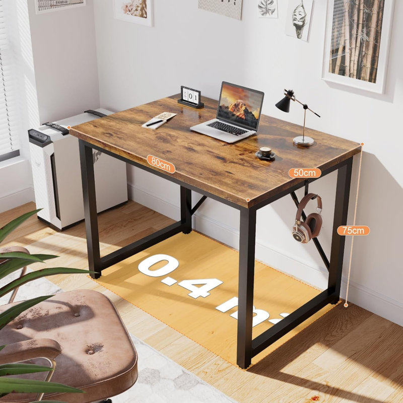 MDF Stainless Steel Computer Desk