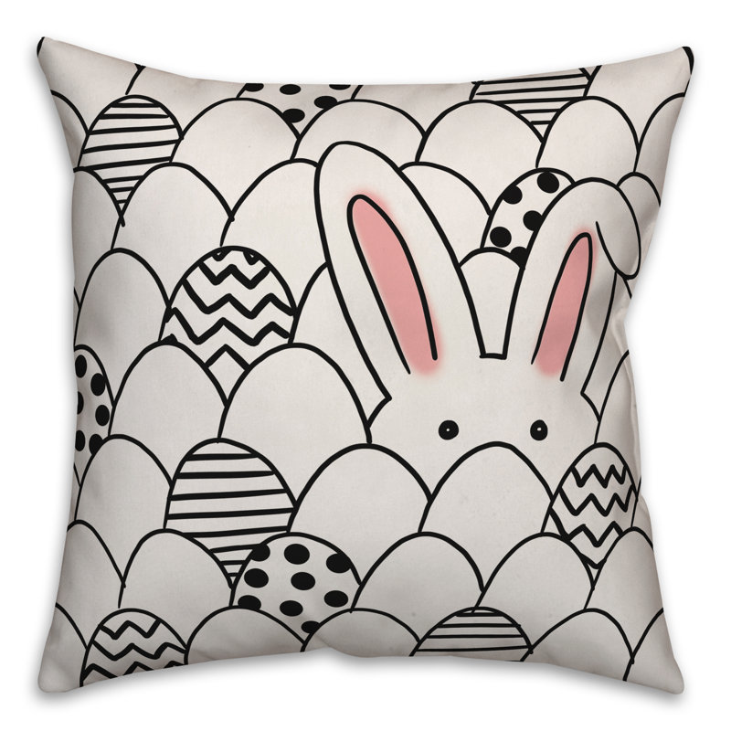 Egg Geometric Throw Pillow, 16" x 16"