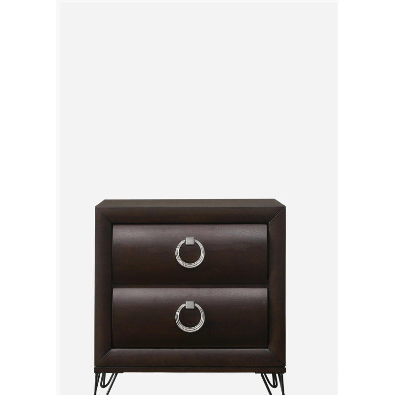 Table de chevet Tablita, Marron foncé