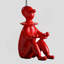 Lampe de table clown moderne 21,25 po-83586896