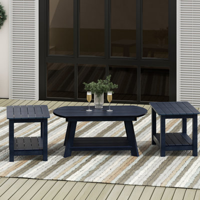 Arrlo Oval Outdoor Side Table ,