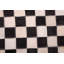 Tapis crème en cuir de vache noir 4 pi x 6 pi