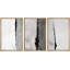 "Minimal Landscape Pastel" noir et blanc, gris, images neutres, impression sur toile, 3 pièces-94434106-94434105