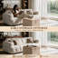 Pouf de rangement carré capitonné de 67 cm avec couvercle relevable et base en bois-1170786282-1170786283