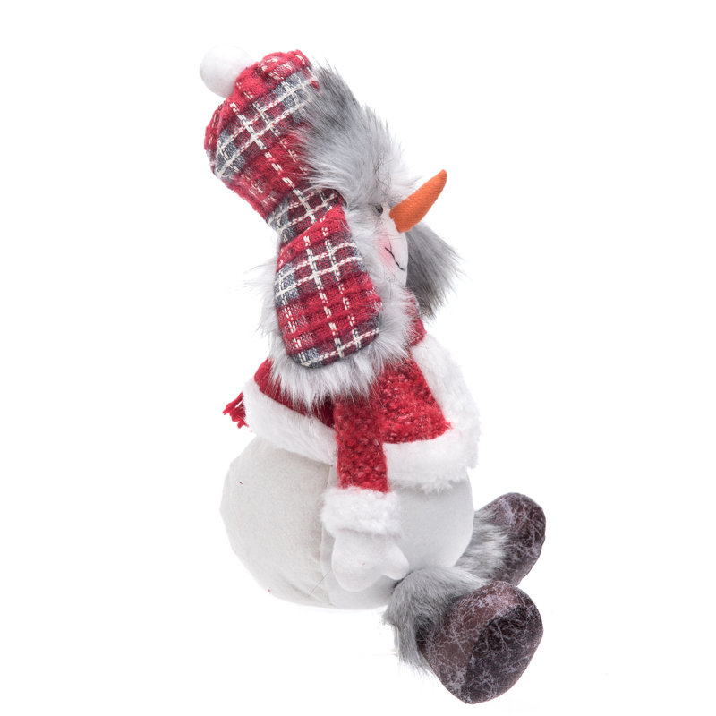 Figurine de noël assis en peluche