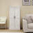Freestanding LED Kitchen Pantry Cabinet With 2 Doors, Racks, And Adjustable Shelves For Ample Storage And Elegant Design