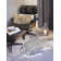 Tapis gris en fausse peau de mouton Asmat