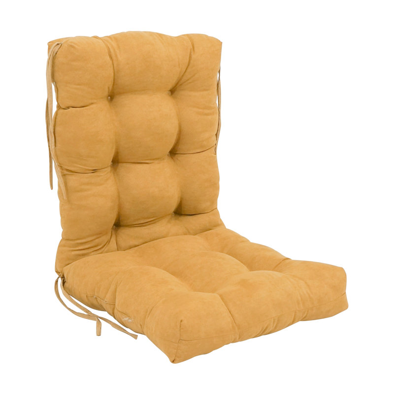 Coussin de siège / dossier en microsuède, Citron