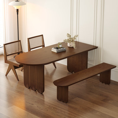 Simple Solid Wood Dining Table Set