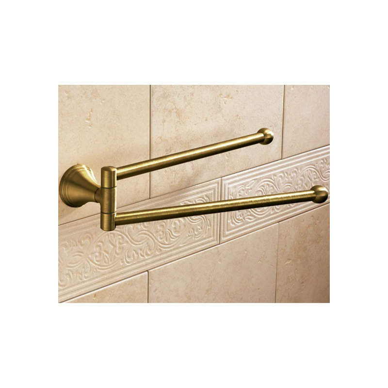 Porte-serviettes mural double pivotant 13,5 po Romance, Bronze