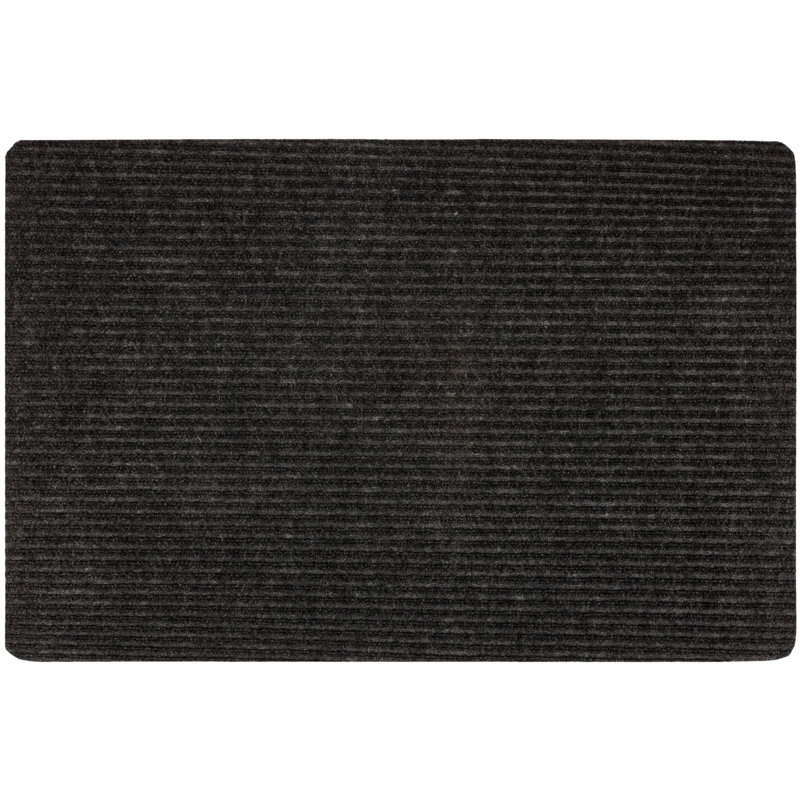 Paillasson intérieur / extérieur antidérapant double jeu, Gris anthracite, 24 po x 36 po