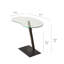 Table de bout avec tablette de plancher