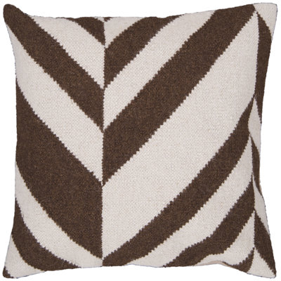 Chevron Wool Blend Throw Pillow