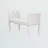 Babitz Faux Leather Upholstered Bench in White Finish, 29.06'' H X 47.78'' W X 19.11'' D-1015179752
