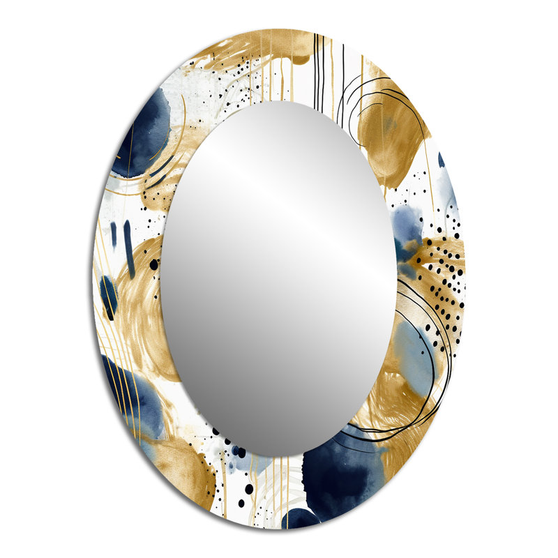 Louca - Abstract Metal Mirror, 40" x 30"