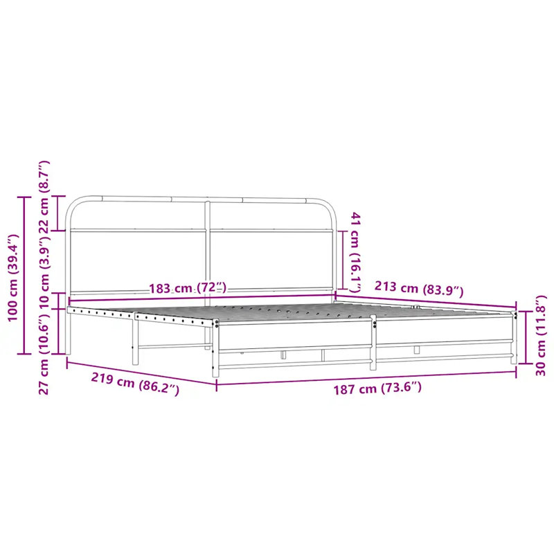 Alve Bed, 183 x 213 cm