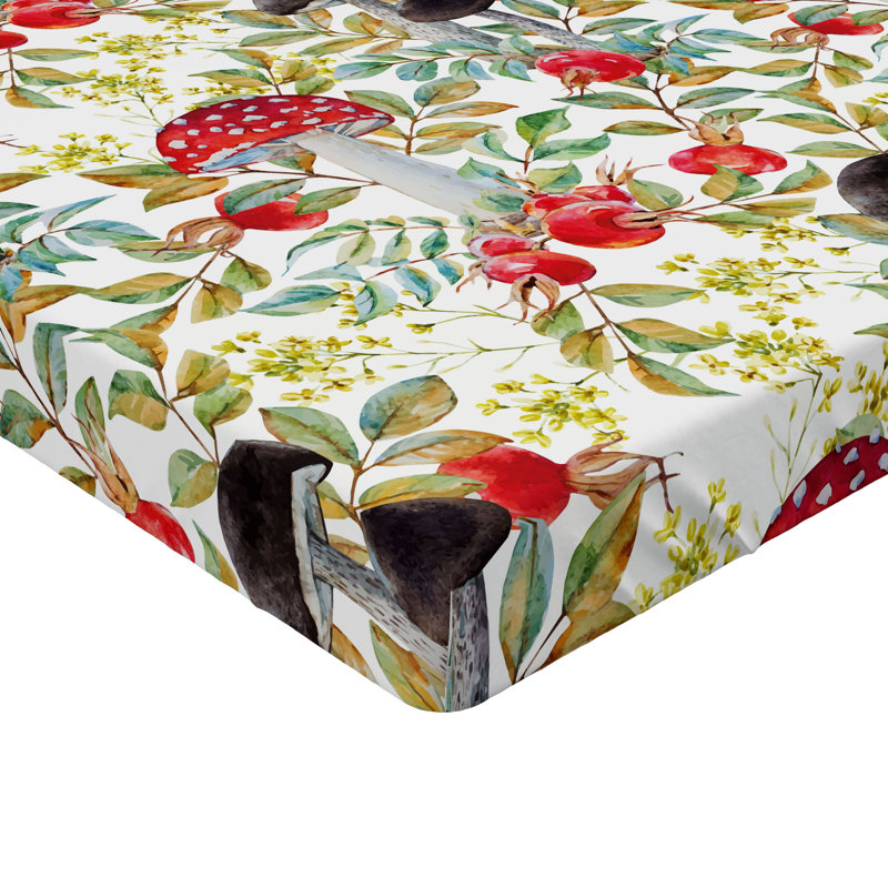 Drap-housse Ambesonne, paquet de 2, Drap-housse de taille double, Bleu / rouge / vert / mauve floral