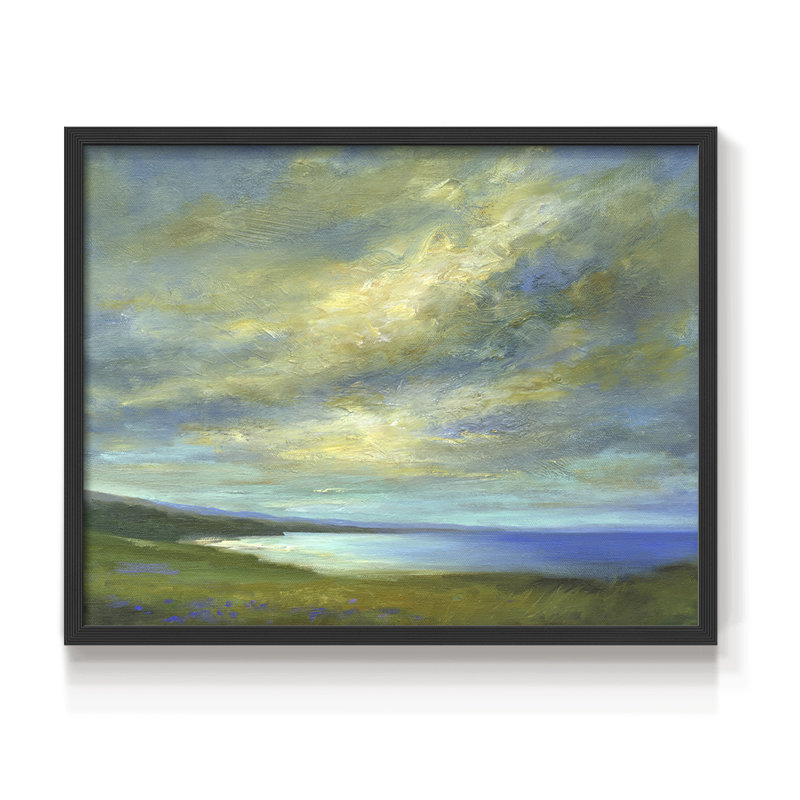 «Coastal Views I», reproduction encadrée, H 11 po x l 14 po, Noir, noir, noir, noir