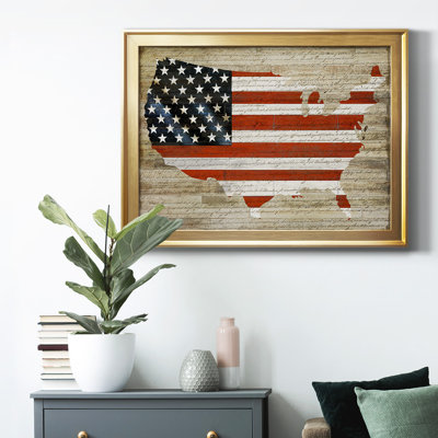 Drapeau américain - reproduction de cadre photo