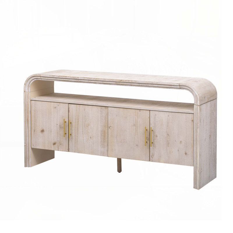 Elegant Console Table with Treated Fir Veneer,Suitable For Entryway, Hallway, Living Room, Foyer, Corridor, Natural Wood