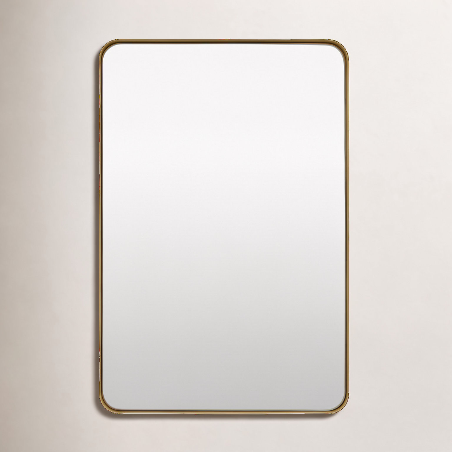 Wall Mirror, 35" x 24", Gold