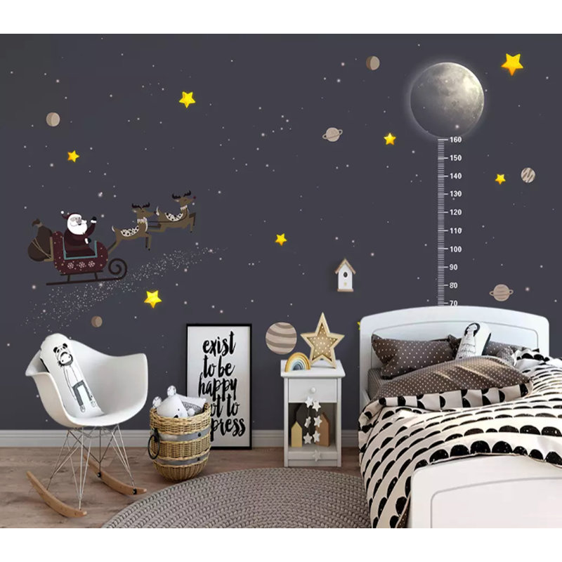 Papier peint amovible Père Noël, L 48,96 po x l 75 po