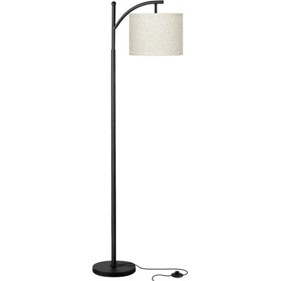Lampadaires pour le salon avec ampoule de 9 W, 3 températures de couleur et abat-jour beige réglable, lampes de plancher pour chambre à coucher