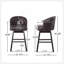 Tabouret de bar pivotant OGDEN KD (ensemble de 2)