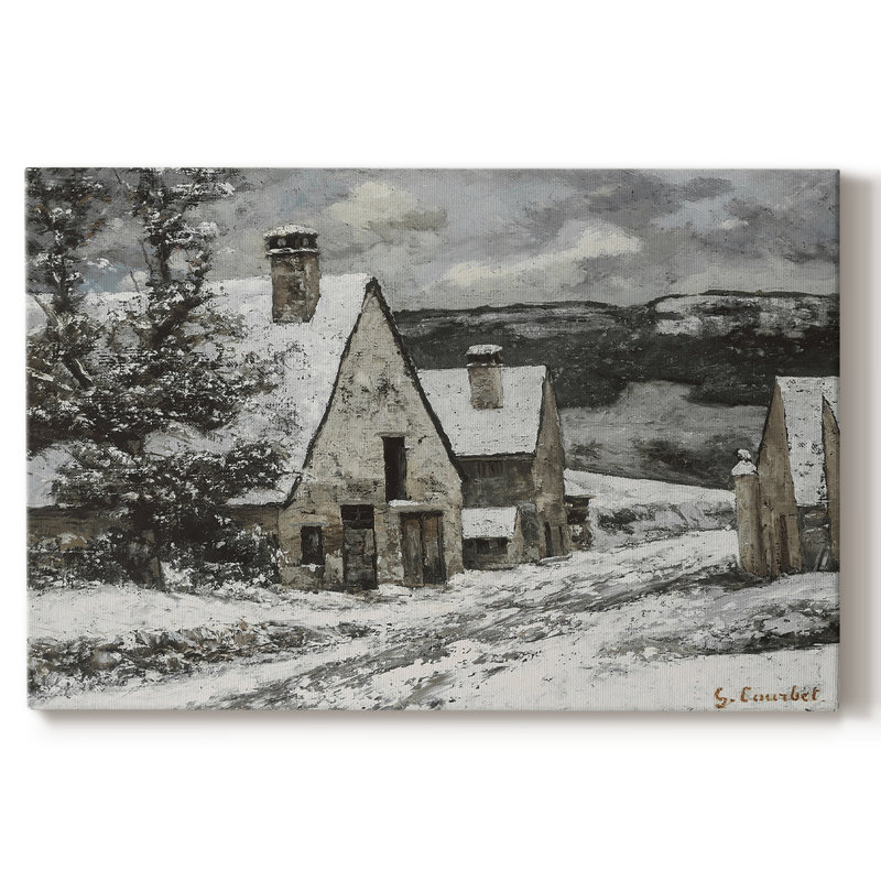 Paysage rétro - DCCXCII, Toile tendue, H 13 po x l 19 po x P 1,5 po
