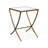Mathis Modern Hammered Metal Side Table-124258179