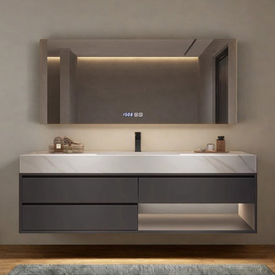 Modern light luxury bathroom cabinet