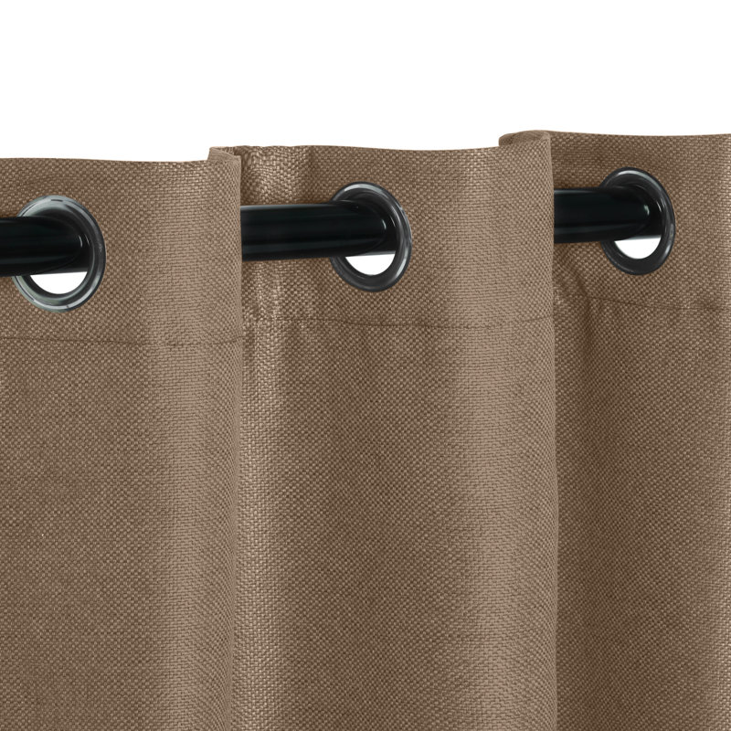 Panneaux de rideaux obscurcissants et isolants en polyester, L 42 po x L 96 po, Tanné