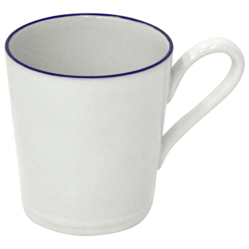 Beja Mug, White/Blue