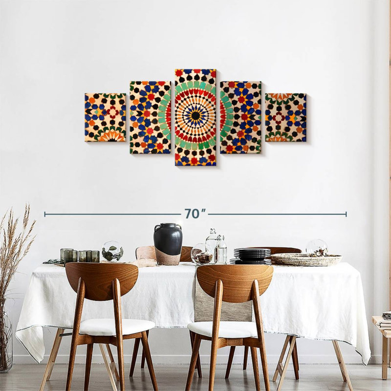Carreaux de mosaïque marocaine Kerner, H 24 po x l 55 po
