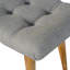 Grey Tweed Upholstered Bench