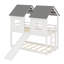House Bunk Bed With Slide And Windows