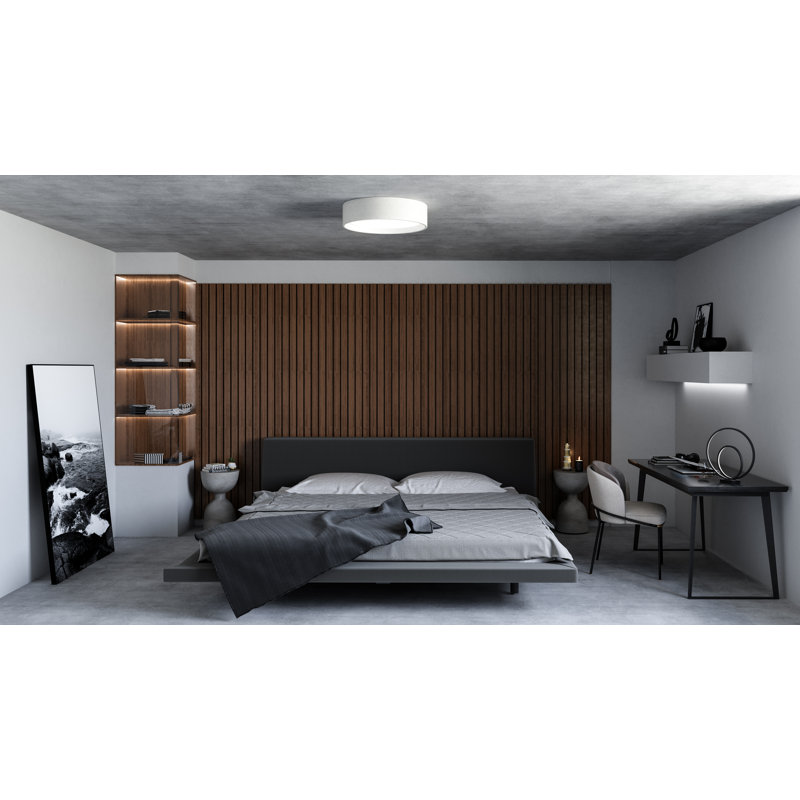 Dalton 1 - Light 20'' LED Flush Mount, White, White