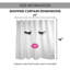 Rideau de douche simple big flirt Agapius