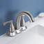 Robinet de lavabo de salle de bain à deux poignées Topcraft avec égouttoir escamotable-115607288