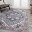 Tapis bleu / beige Huddleston-741043079