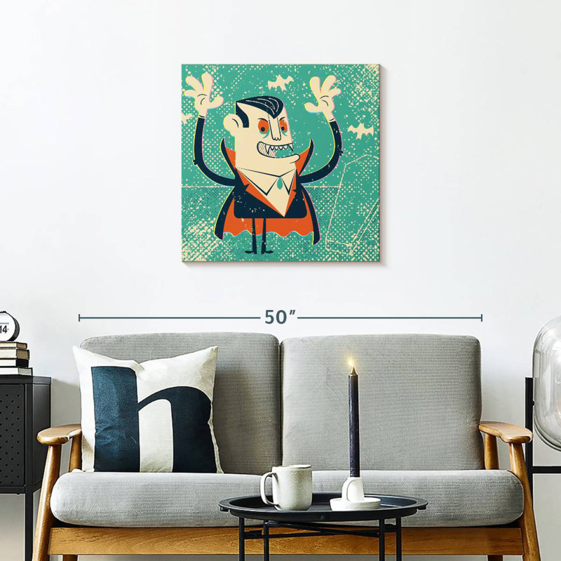 Kelan Cartoon Vampire, 24" H x 24" W